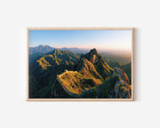 Great Wall of China Sunrise Wall Art Print – Mountain Landscape Canvas