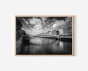 Ha’penny Bridge Dublin Black & White Wall Art Print
