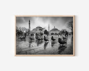 Hagia Sophia Istanbul Black & White Wall Art