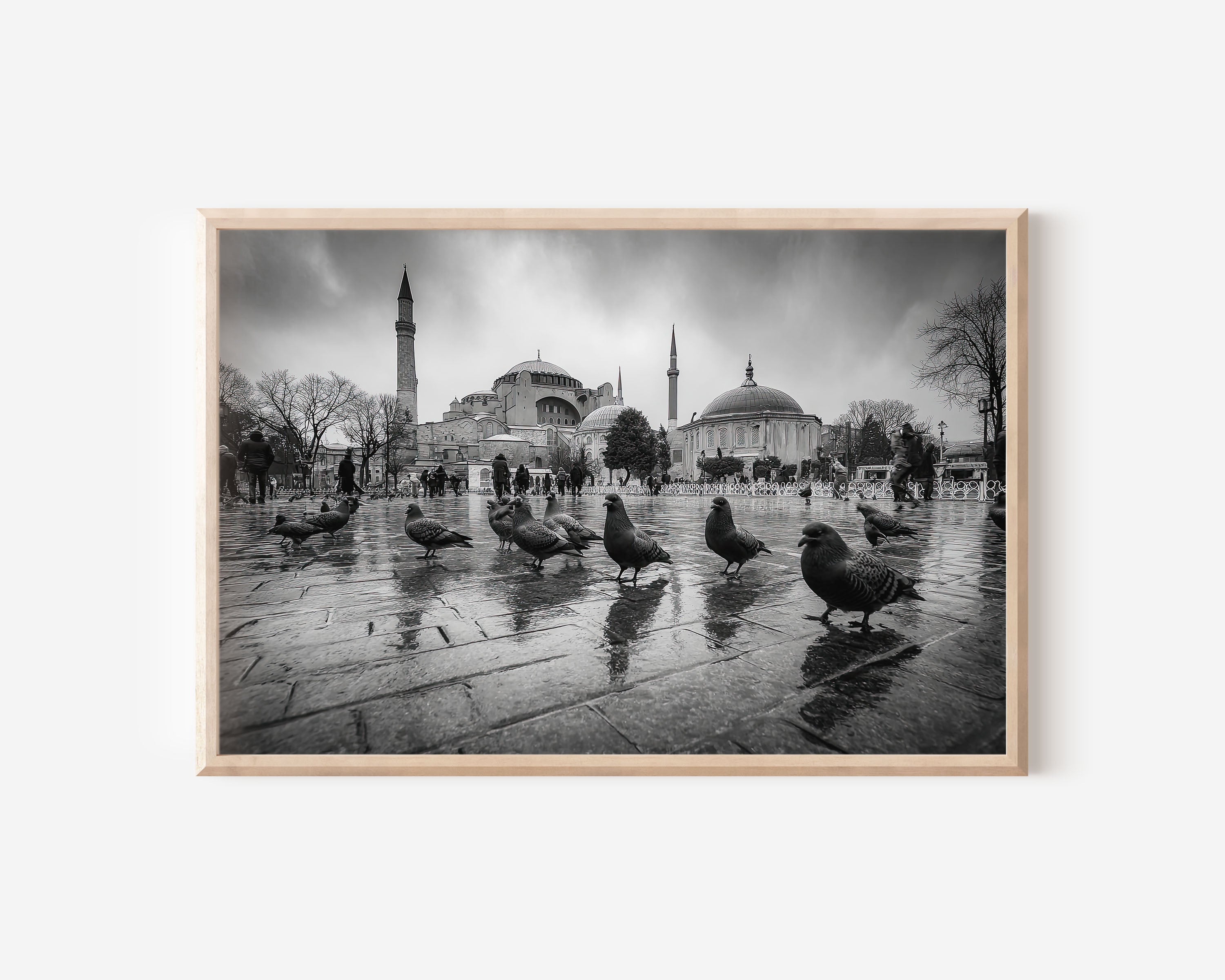 Hagia Sophia Istanbul Black & White Wall Art