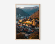 Heidelberg Old Town Golden Hour Wall Art | Germany Autumn Castle Cityscape Print | European Travel Photography