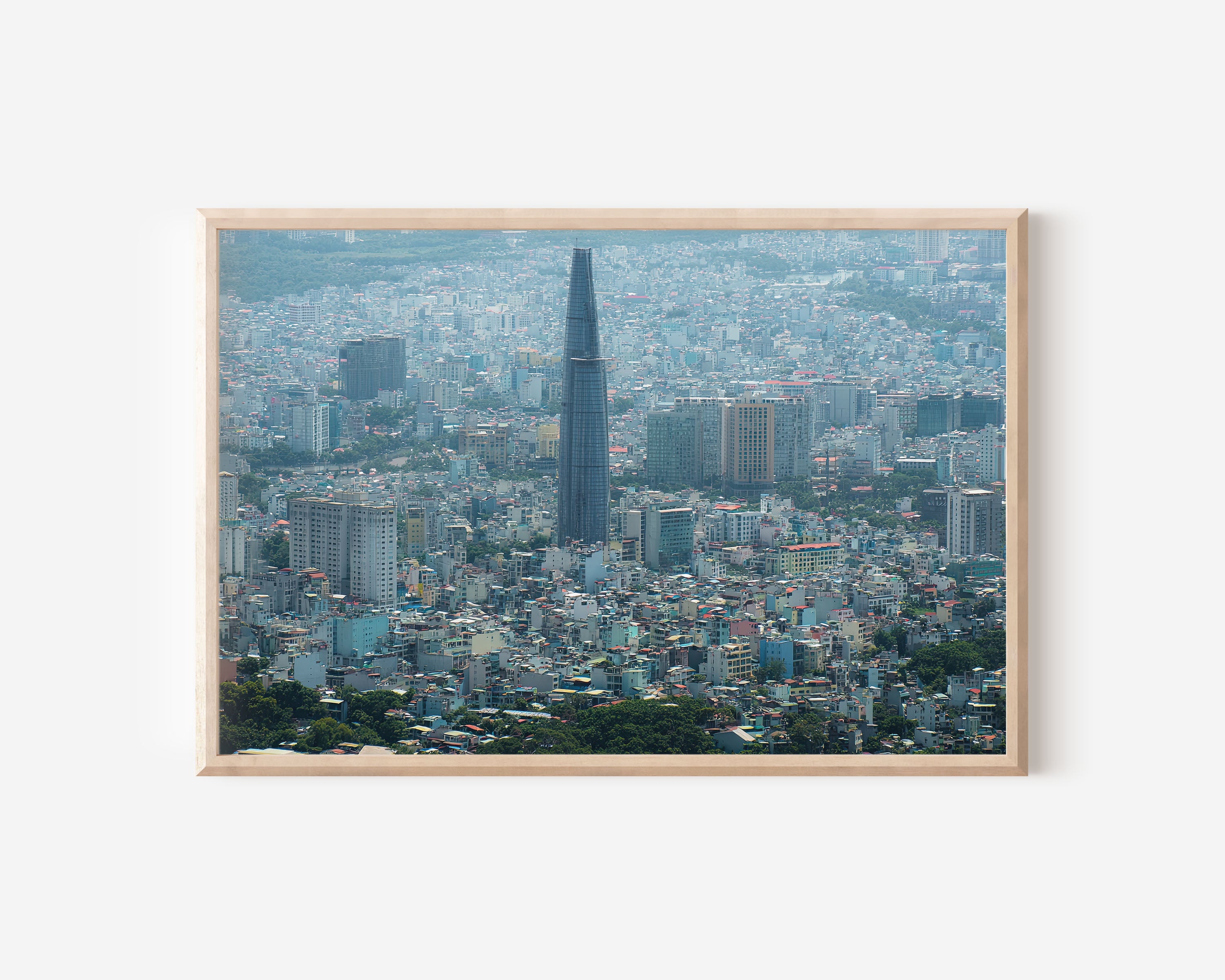 Ho Chi Minh City Skyline Wall Art | Saigon Bitexco Tower Print