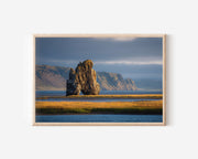 Hvitserkur Iceland Wall Art | Dramatic Sea Stack Coastal Print