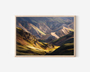 Landmannalaugar Iceland Wall Art | Colorful Highlands Mountain Print