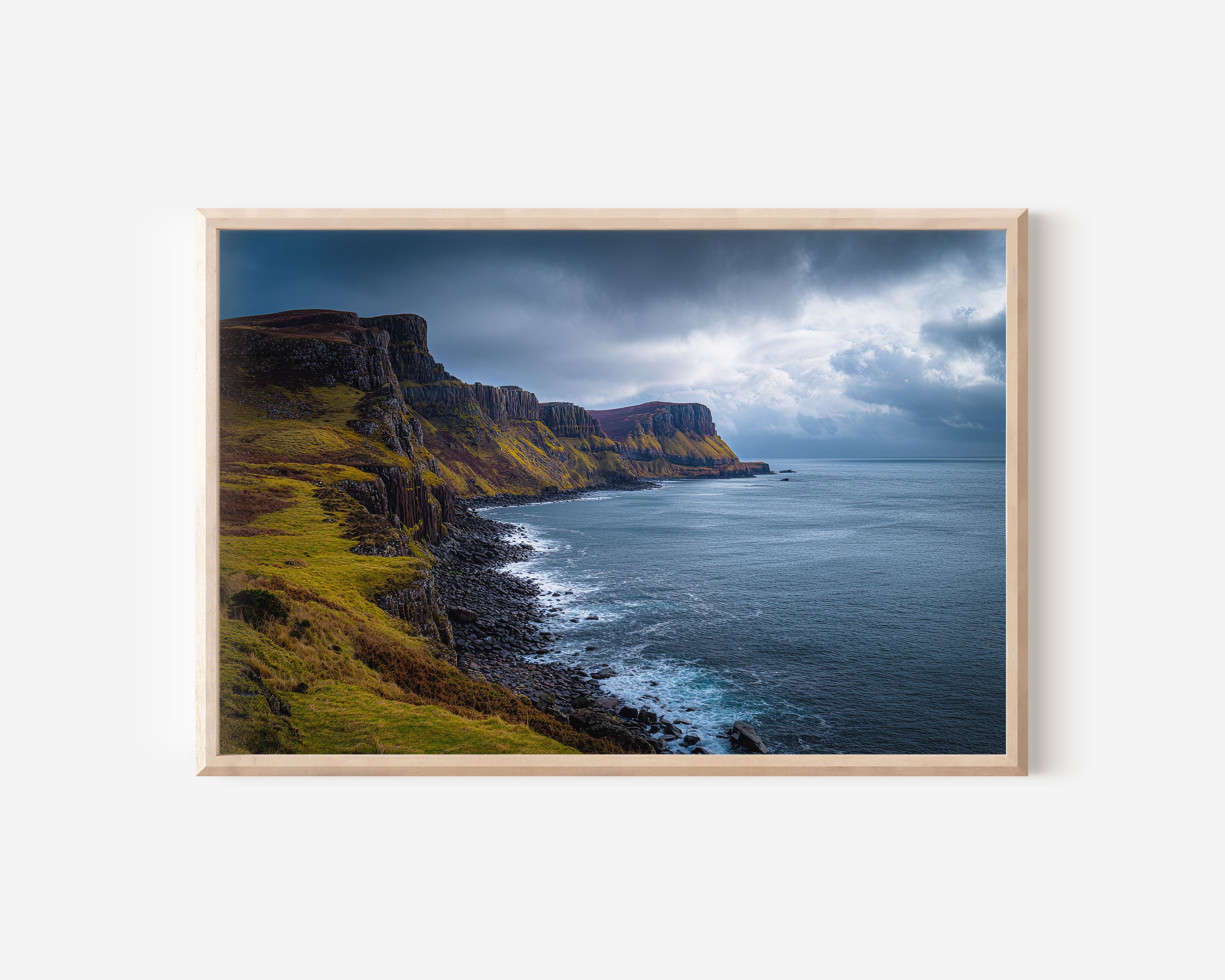 Isle of Skye Coastline Print | Scotland Dramatic Cliffs Ocean Photography Wall Art