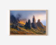Isle of Skye Old Man of Storr Wall Art Print – Dramatic Highland Landscape