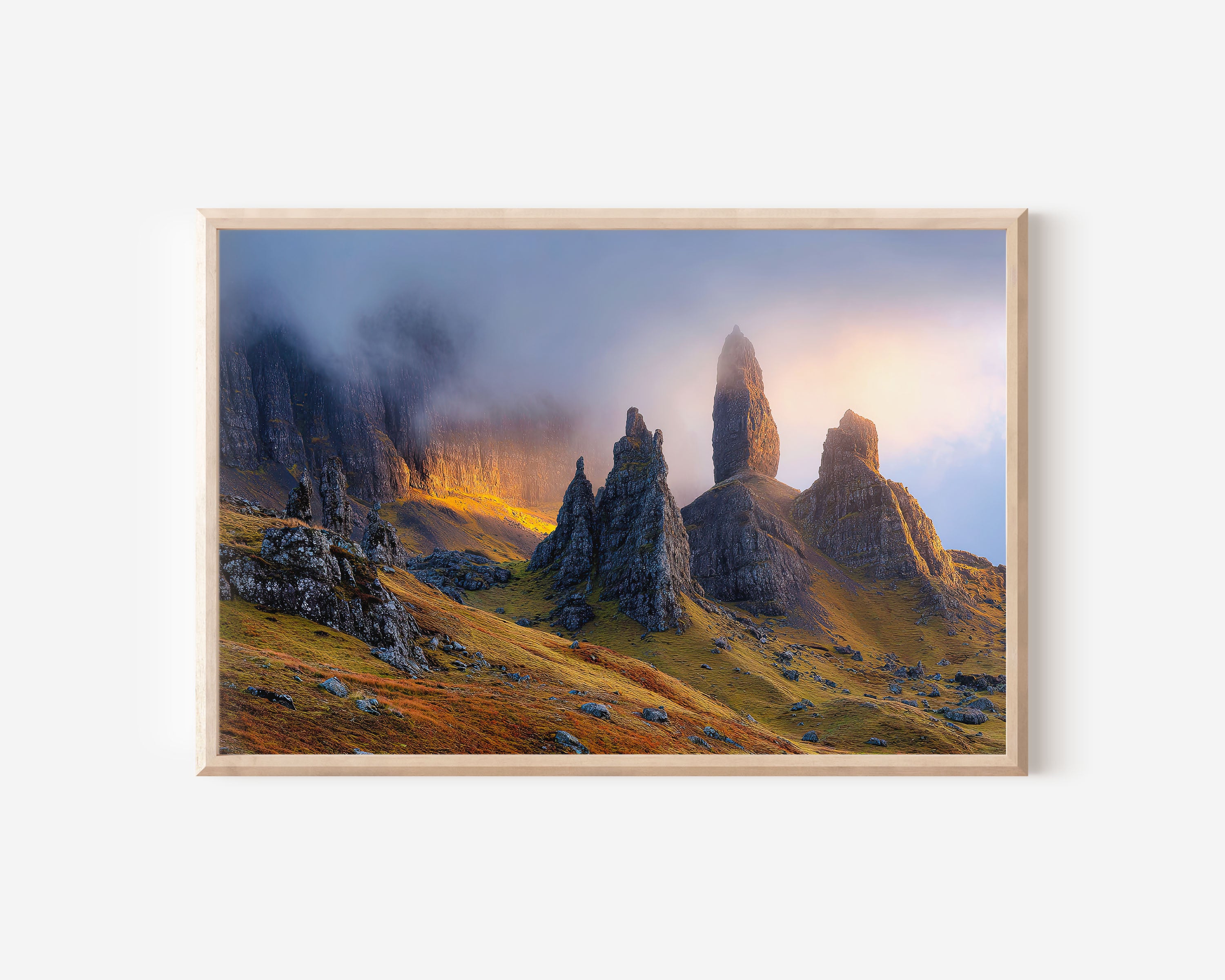 Isle of Skye Old Man of Storr Wall Art Print – Dramatic Highland Landscape