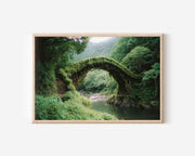Iya Valley Vine Bridge Japan Wall Art Print, Shikoku Forest River