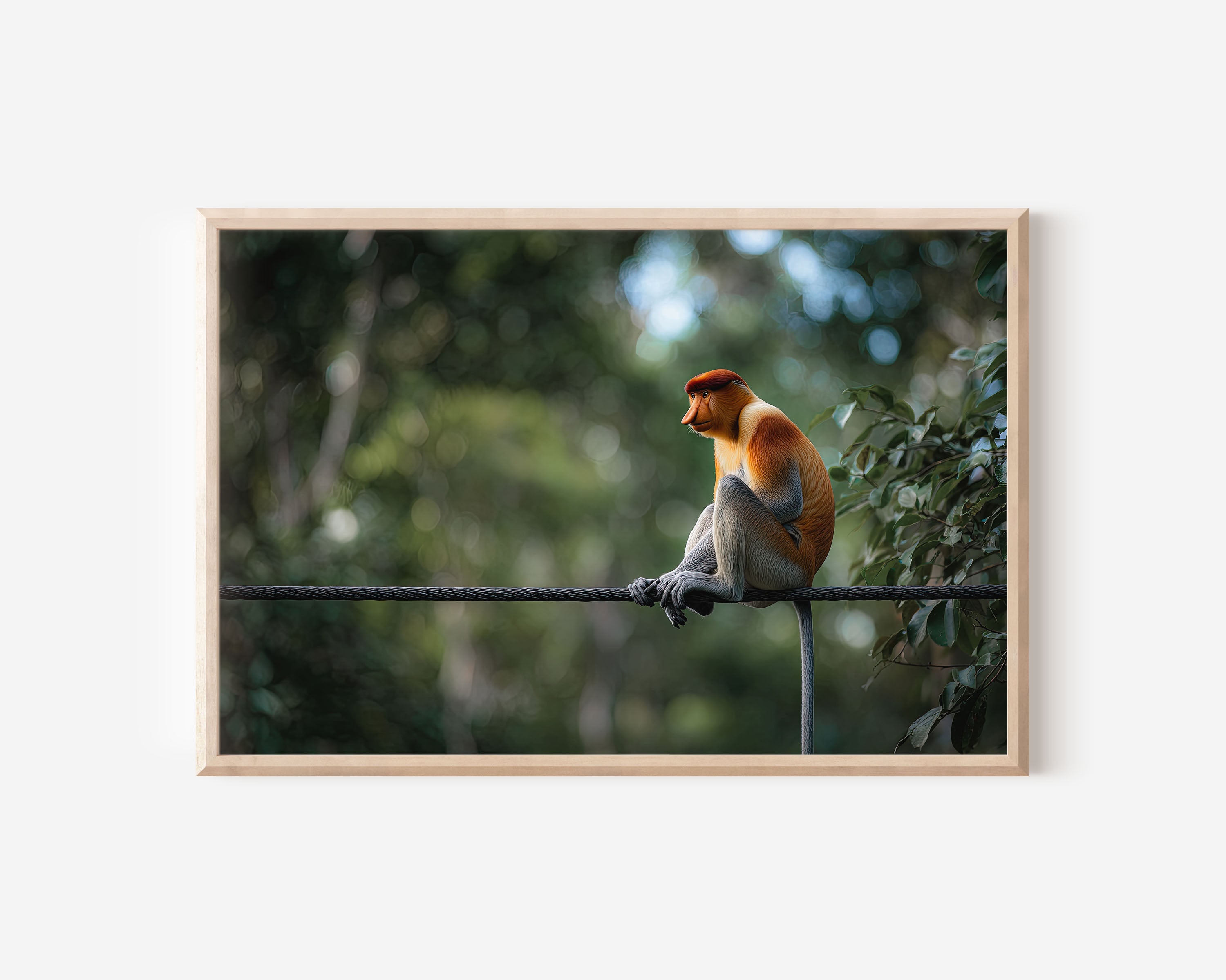 Jungle Sentinel – Proboscis Monkey Fine Art Wildlife Print