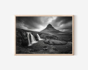 Kirkjufell Iceland Black & White Wall Art Print