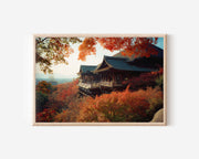 Kiyomizu-dera Temple Kyoto Japan Autumn Wall Art Print