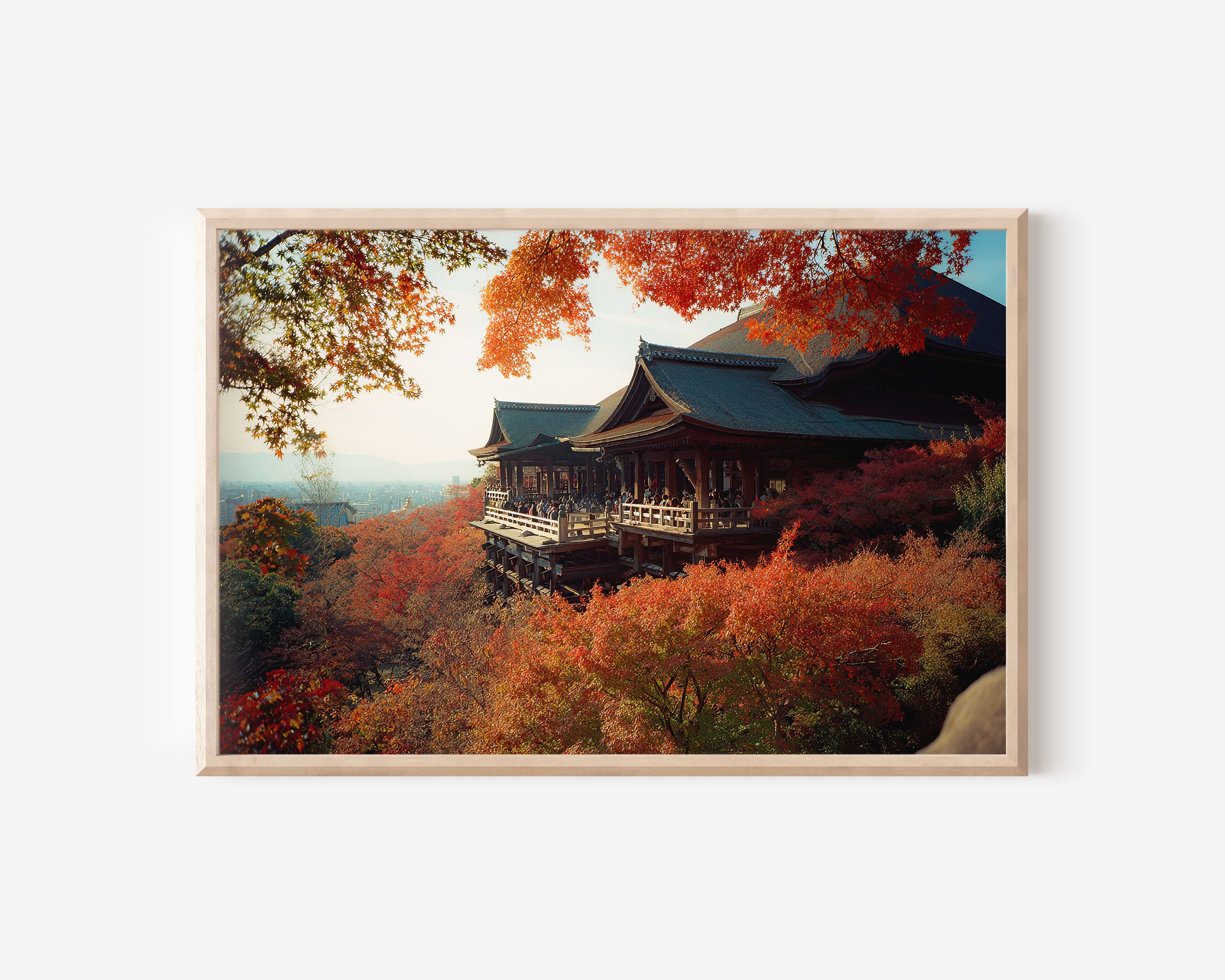 Kiyomizu-dera Temple Kyoto Japan Autumn Wall Art Print