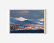 Lapland Finland Winter Wall Art – Snowy Nordic Landscape Print, Scandinavian Mountain Decor