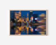 Las Vegas Strip Wall Art | Neon Night Skyline Cityscape Print