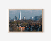 London Skyline Wall Art | The Shard Tower England Cityscape Print