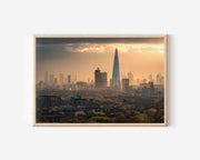 London Skyline Wall Art | The Shard Golden Hour Cityscape Print