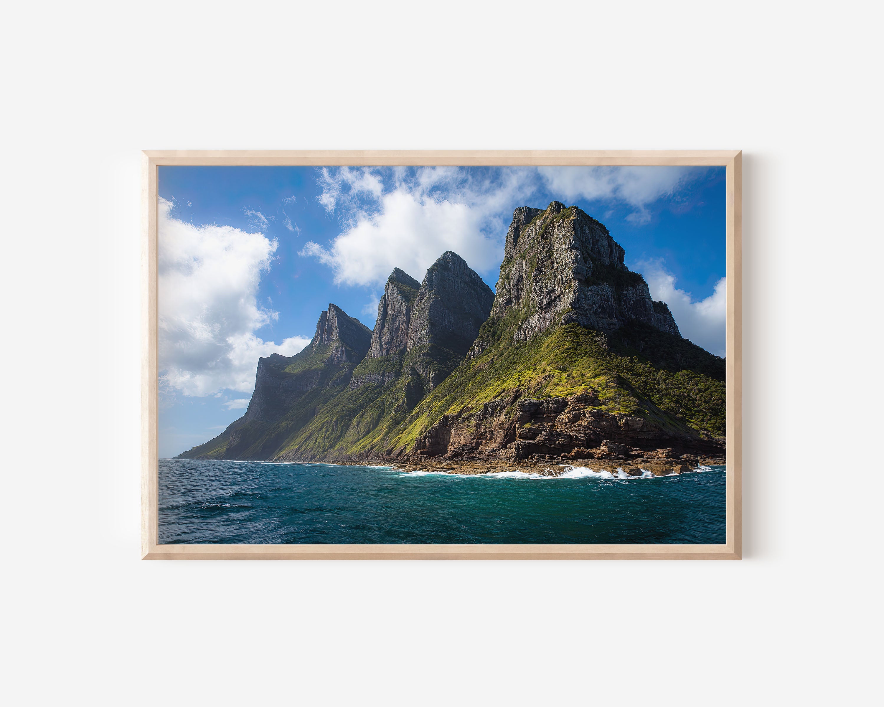 Lord Howe Island Mountain Wall Art Print | Australian Coastal Landscape