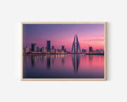 Manama Bahrain Skyline Sunset Wall Art | Bahrain Cityscape Print