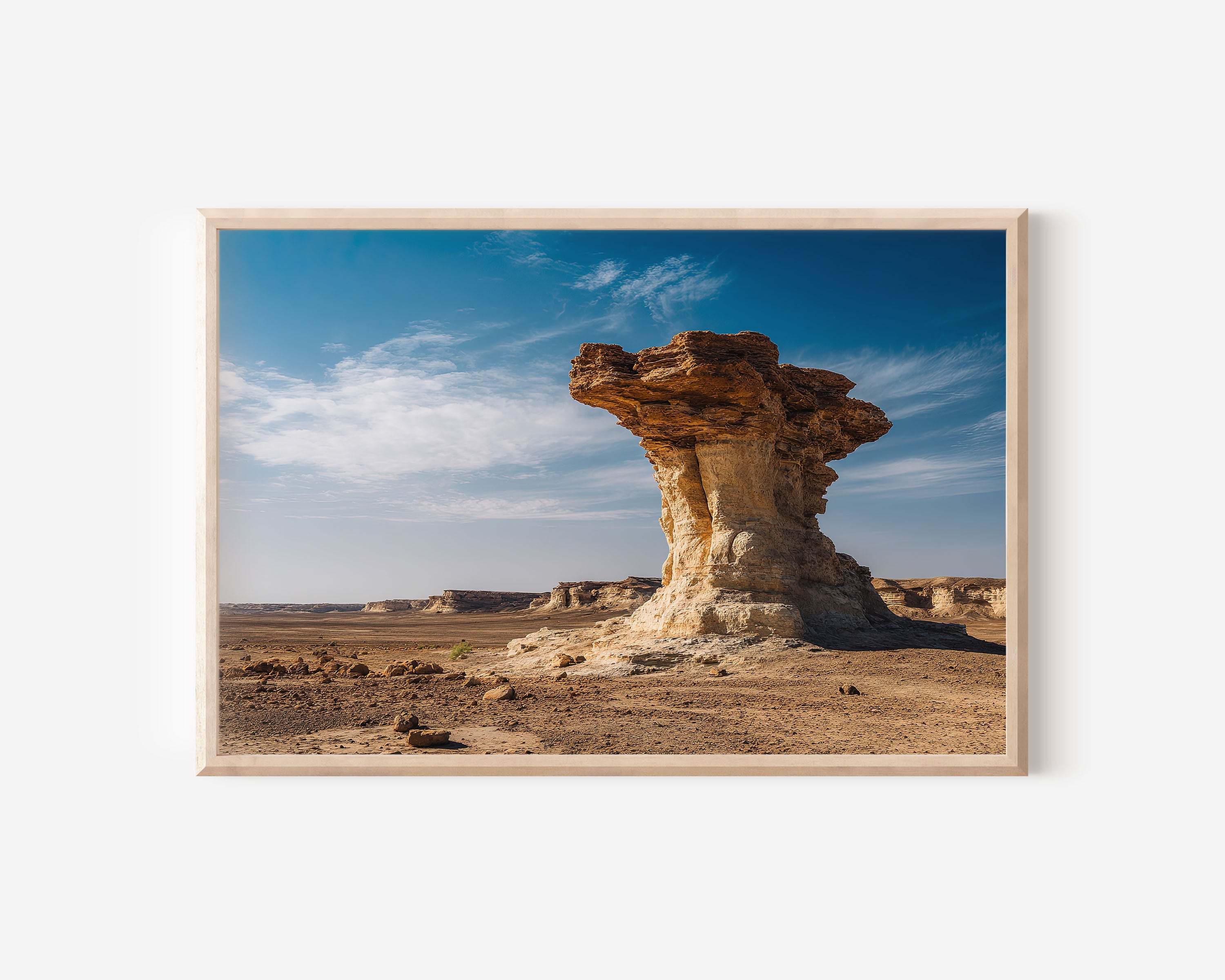 Mangystau Desert Rock Formation Wall Art – Dramatic Kazakhstan Landscape Print