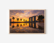 Marina Bay Sands Sunrise Print – Singapore Skyline Wall Art