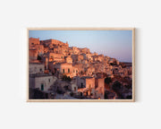 Matera Sassi Sunset Wall Art – Ancient Stone City Basilicata Italy