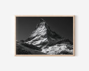 Matterhorn Black & White Wall Art Print