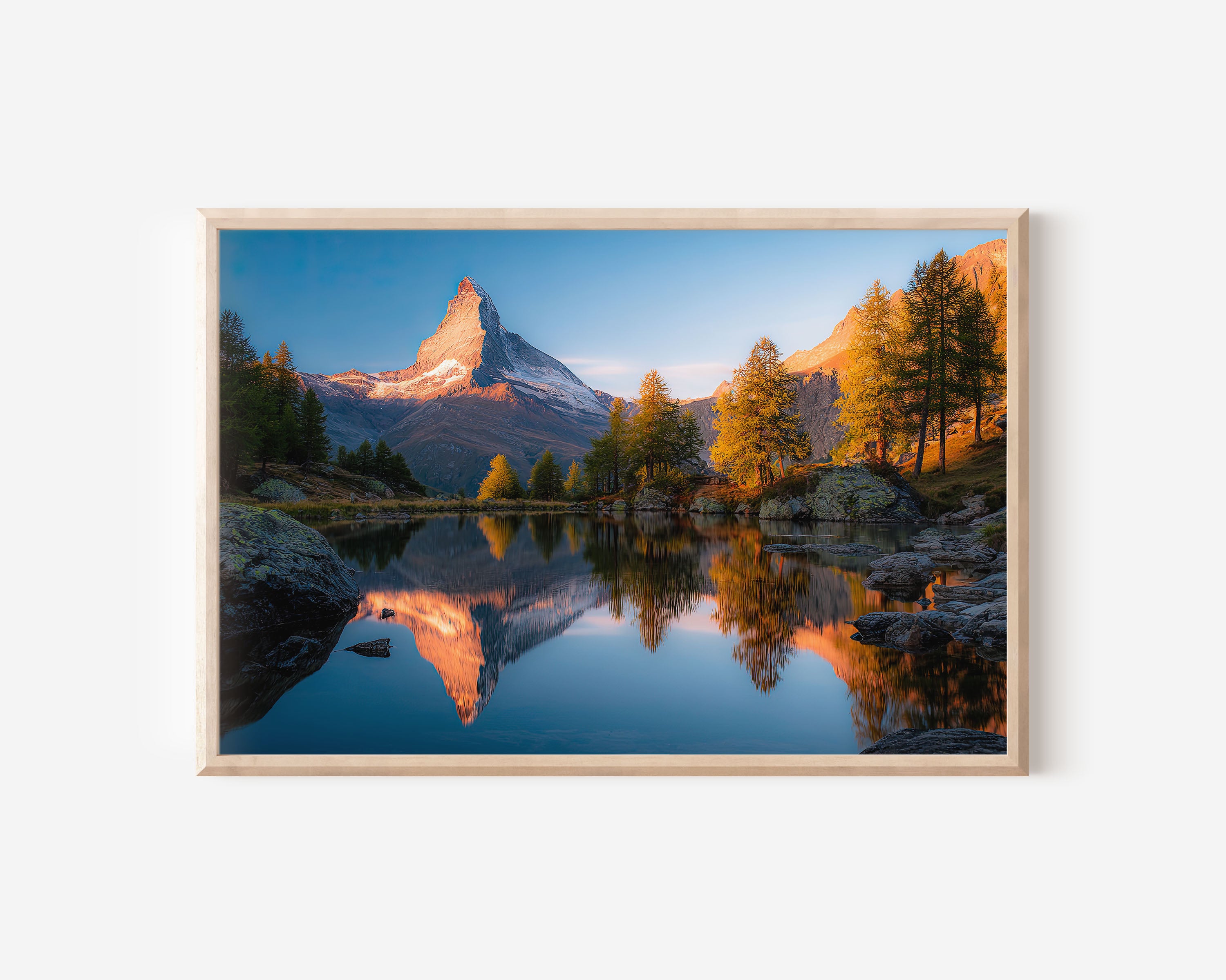 Matterhorn Sunrise Print – Switzerland Mountain Wall Art