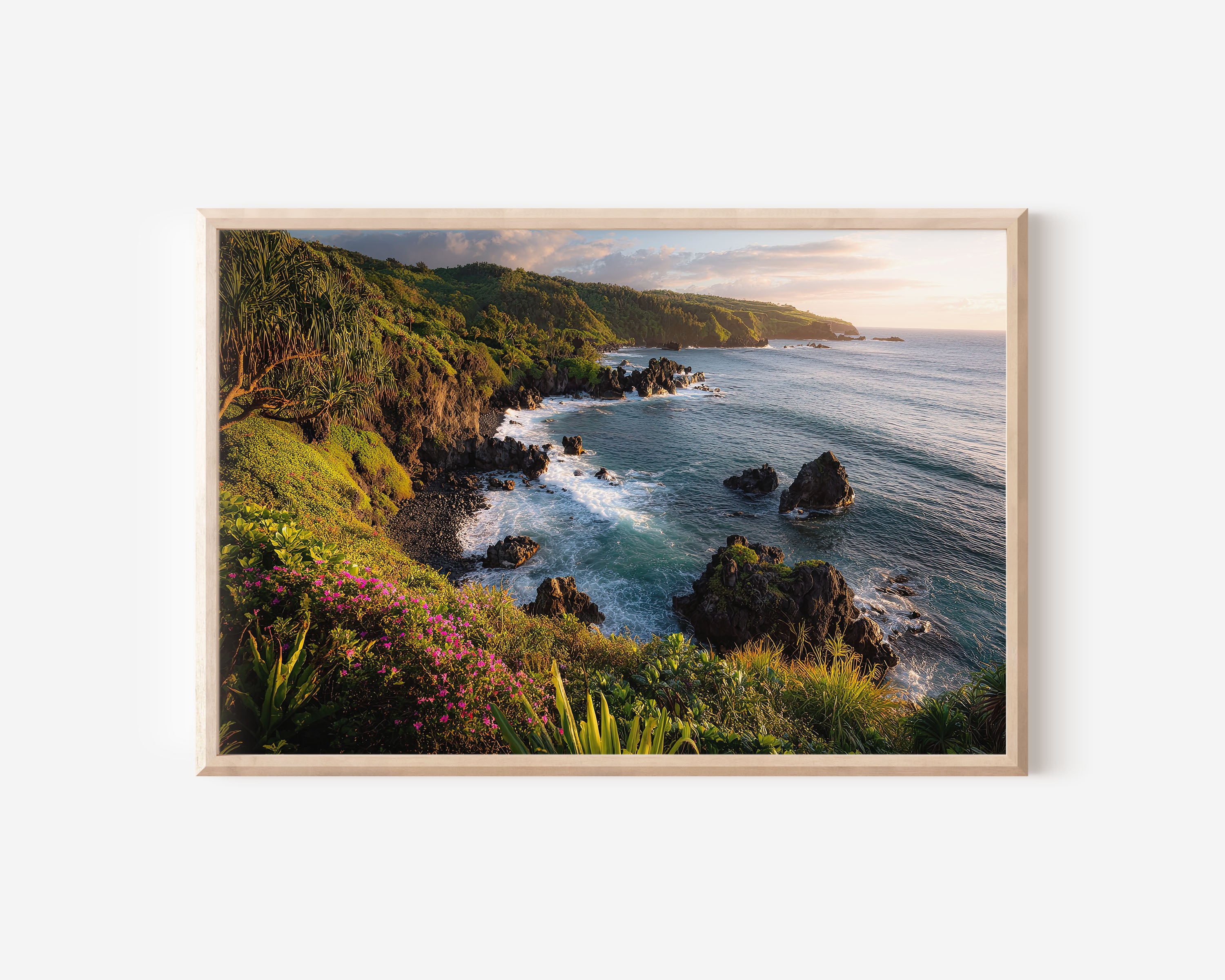 Maui Road to Hana Coastline Print – Hawaii Ocean Wall Art
