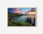 Maui Sunset Print – Hawaii Tropical Coast Wall Art