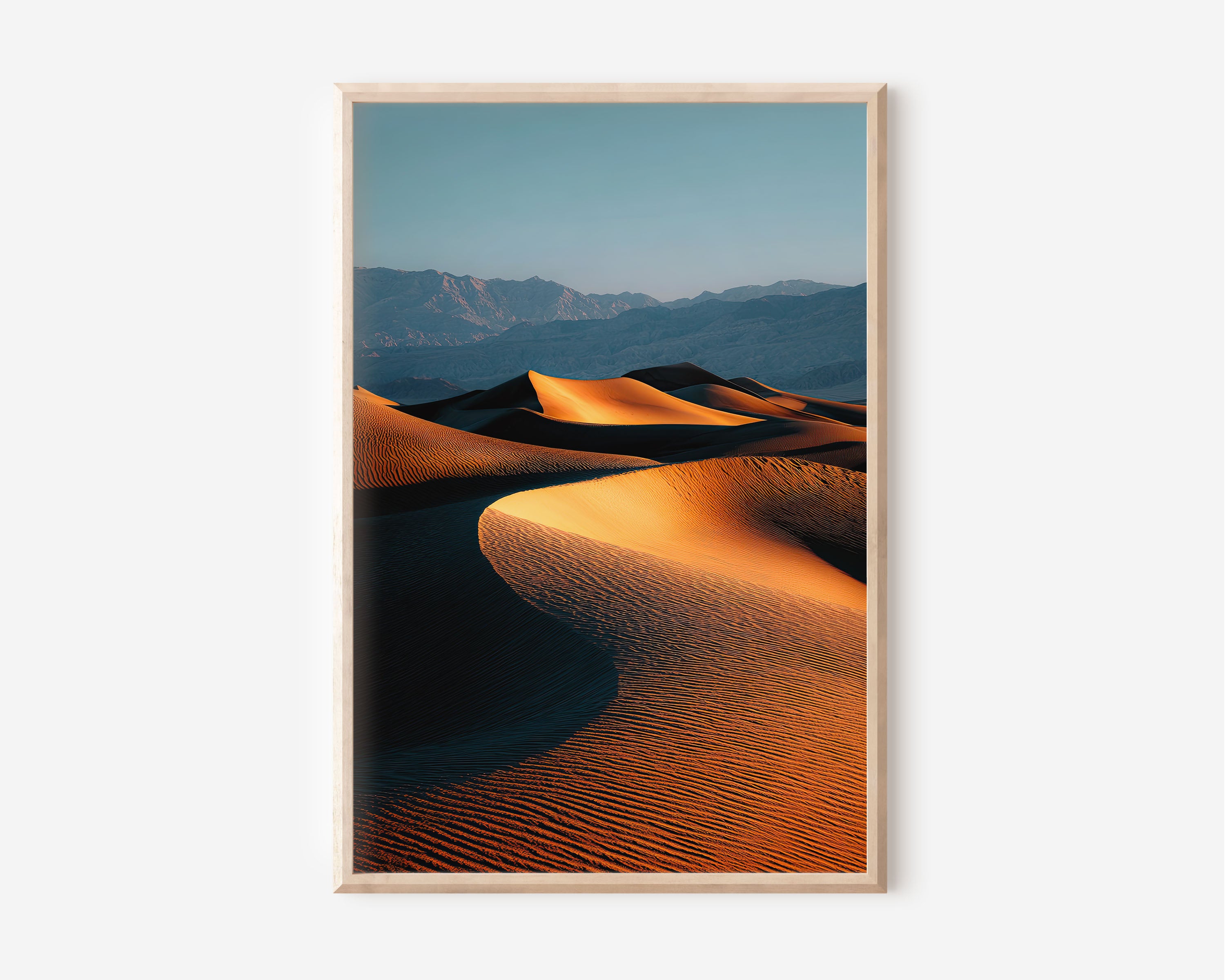 Mesquite Flat Sand Dunes Wall Art Print | Death Valley Photography | Desert Landscape Poster | California Nature Print | Boho Home Decor