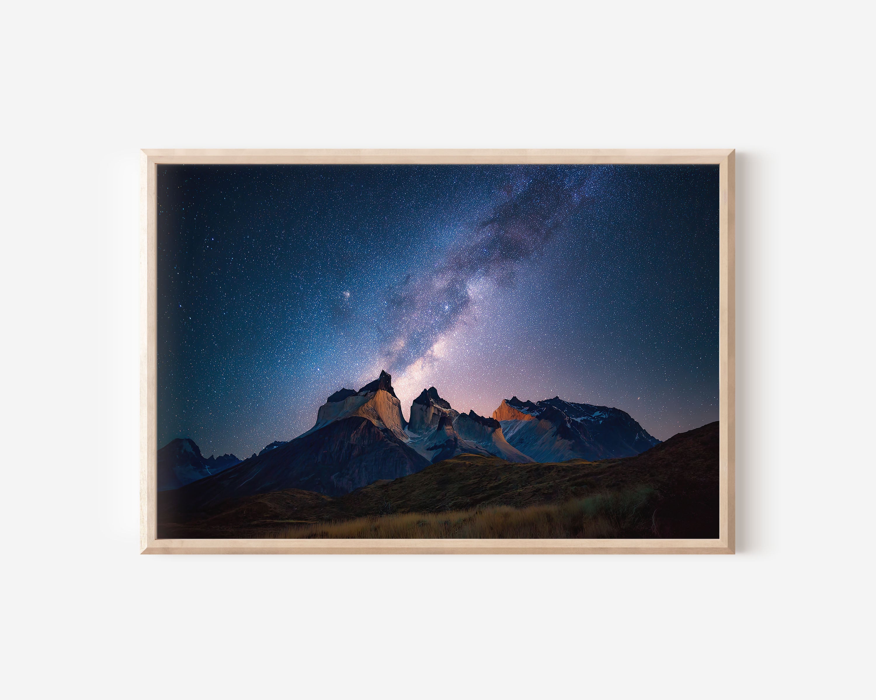 Milky Way Over Cuernos del Paine – Patagonia Night Wall Art