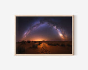 Milky Way Over Desert Dunes Wall Art – Night Sky Landscape Print