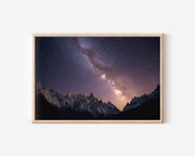 Milky Way Over Himalayan Peaks Wall Art – Galaxy Night Sky Mountain Landscape