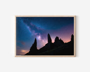 Milky Way Over Old Man of Storr – Scotland Night Wall Art