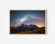 Milky Way Arch Over Patagonia Mountains – Night Sky Wall Art