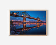 Montreal Jacques Cartier Bridge Wall Art Print, Canada Skyline