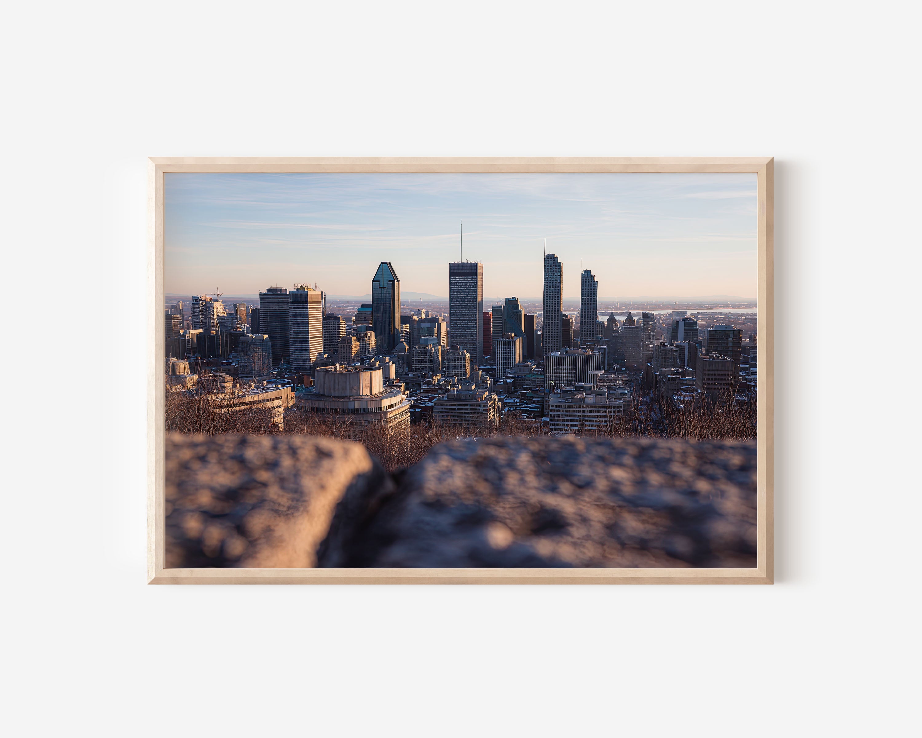 Montreal Skyline Wall Art Print | Mount Royal View Quebec