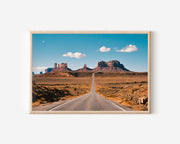 Monument Valley Desert Highway Wall Art Print