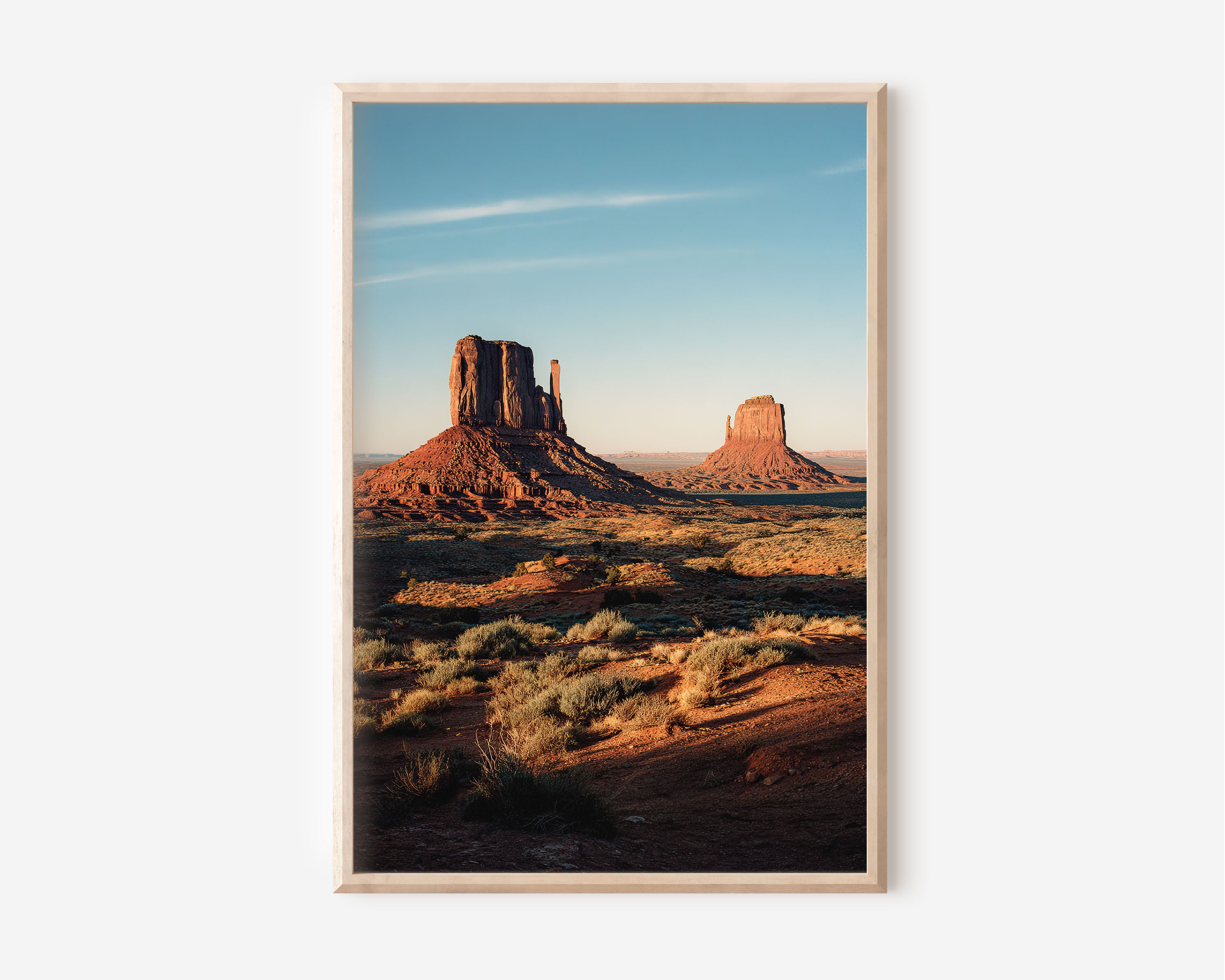 Monument Valley Wall Art Print | The Mittens Arizona Utah Desert Sunset Photography | American Southwest Travel Poster | Western Home Decor