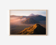 Mount Bromo Sunrise Print – Indonesia Volcano Wall Art