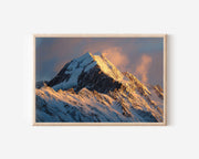 Aoraki Mount Cook Wall Art Print | New Zealand Snow Peak