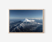 Mount Fuji Japan Wall Art – Snow-Capped Volcano Aerial Landscape Print
