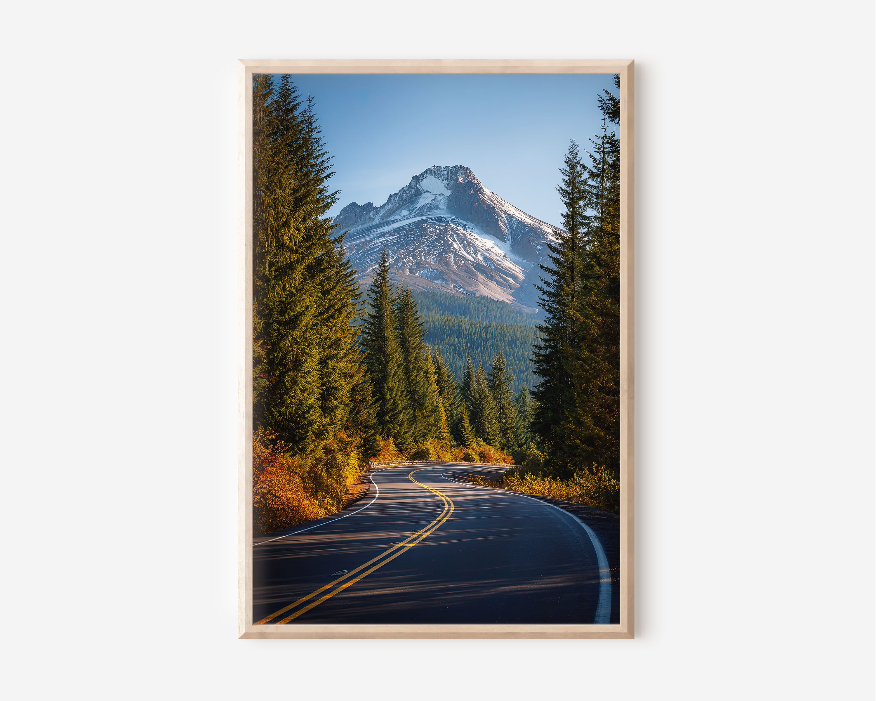 Mount Hood Oregon Print | Autumn Road Trip Mountain Wall Art | Pacific Northwest Photography