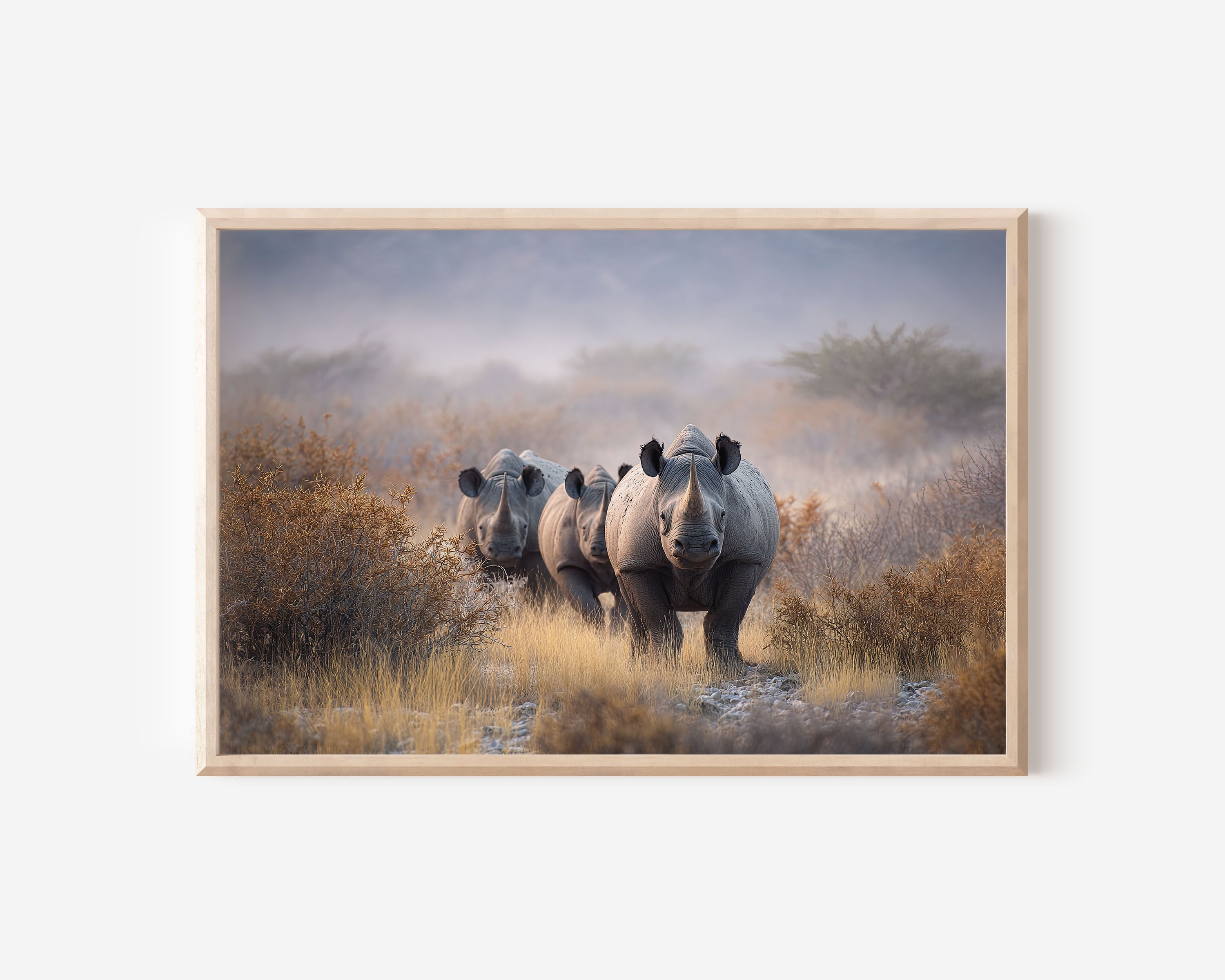 Rhino Wall Art Print