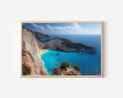 Navagio Beach Print – Zakynthos Shipwreck Cove Wall Art