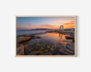 Naxos Portara Sunset Print – Greece Temple Wall Art