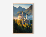 Neuschwanstein Castle Wall Art Print | Bavaria Germany Photography | Fairytale Alpine Landscape Poster | European Travel Print | Romantic Home Decor
