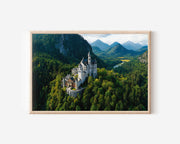 Neuschwanstein Castle Wall Art – Bavaria Germany Alpine Landscape Print
