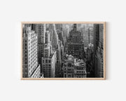 New York City Skyline Black & White Canvas Print