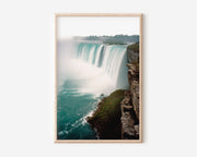 Niagara Falls Wall Art Print | Horseshoe Falls Canada Waterfall Photography | Ontario Travel Poster | Bold Nature Home Decor